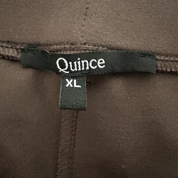 Quince Ponte Pants Womens XL Brown Ultra-Stretch Straight Leg Comfort Workwear - Picture 7 of 16